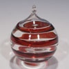 Ruby Spiral Ornaments