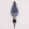Blue Grey Luster Feather Bottle Stoppers