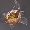 Orange Optical Glass Sea Turtles