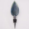 Blue Sparkle Luster Feather Bottle Stoppers