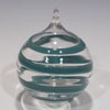 Aqua Spiral Ornaments
