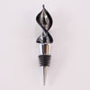 Black & Carmel Ribbon Twist Bottle Stoppers