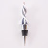 White & Purple Luster Ribbon Twist Bottle Stoppers