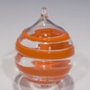 Orange Spiral Ornaments