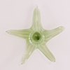 Emerald Green Optical Glass Star Fish