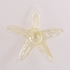 Yellow Luster Optical Glass Star Fish