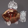Ruby Red Optical Glass Fish