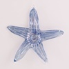 Blue Luster Optical Glass Star Fish