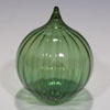 Optical Emerald Glass Ornaments