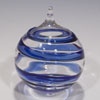 Cobalt Spiral Ornaments