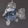 Teal Luster Optical Glass Fish