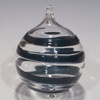 Blue Sparkle Spiral Ornaments
