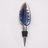 Indigo Luster Feather Bottle Stoppers