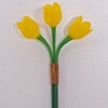 Yellow Wall Tulip Groups w/ Magnetic Wall Mount