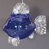 Cobalt Blue Optical Glass Fish