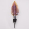 Purple Luster Feather Bottle Stoppers