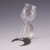 Clear Glass Wine Aerators w/ Stainless Steel Stand