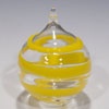 Yellow Spiral Ornaments