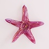 Purple Luster Optical Glass Star Fish