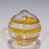 Amber Spiral Ornaments