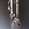 Large Cylindrical Vases w/ Aquatic Theme