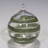Green Sparkle Spiral Ornaments