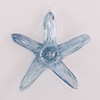 Teal Luster Optical Glass Star Fish