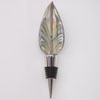 Blue Carmel Luster Feather Bottle Stoppers