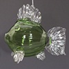 Emerald Green Optical Glass Fish