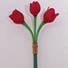 Red Wall Tulip Groups w/ Wall Mount
