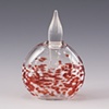 Red and White Frit Perfume Bottles