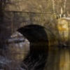 STONE BRIDGE IN WINTER SUNLIGHT, Blackstone MA