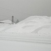 Snowy gravel pit