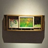 Installation shot of mobile cabinet of irreconcilable hospitality collaboration with Keil Borrman