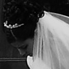 Bride, moments before her trip down the aisle