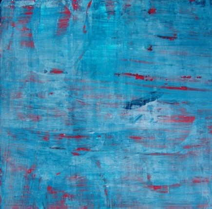 mixed media painting on panel