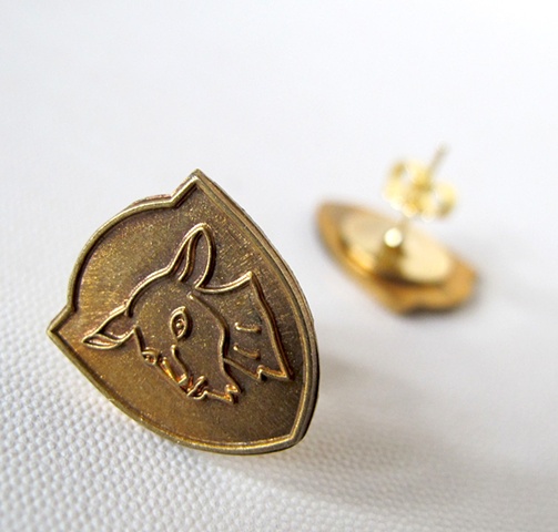 Goat Stud Earrings