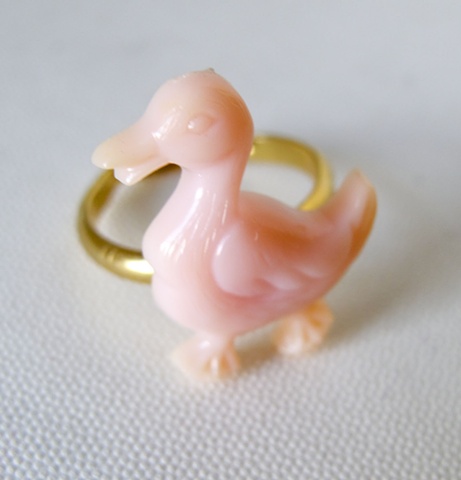 Pink Duck Ring