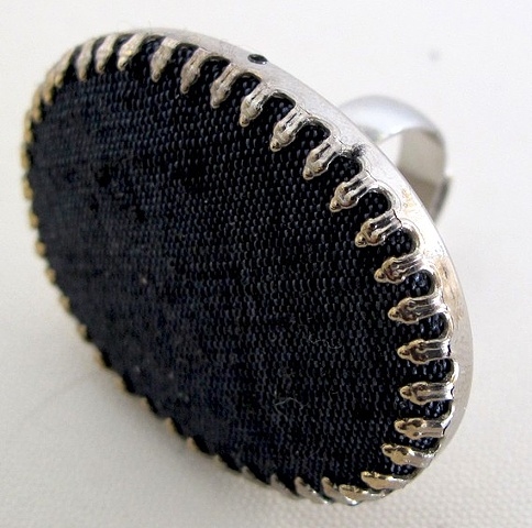 Dark Grey Cocktail Ring