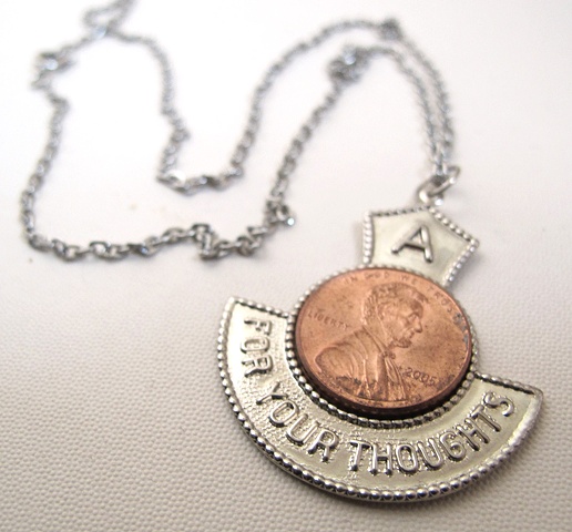 Penny For Your Thoughts Necklace (Silver)