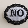 "No" Brooch