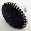 Dark Grey Cocktail Ring