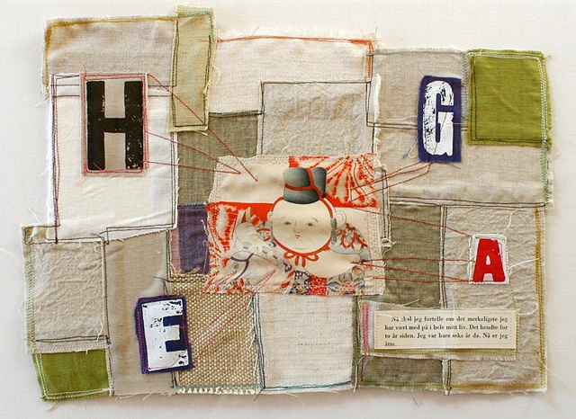 Kimono boy with letters