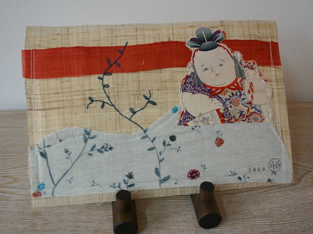 Kimono boy at sunset