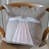 Pink dress pillow