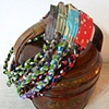 braided fabric necklaces