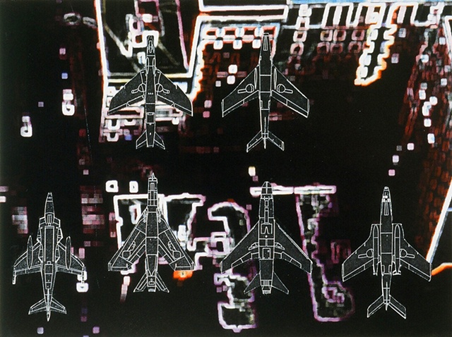 Study for Cityscape with Planes