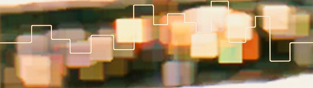 Untitled (Floating Squares with Line)