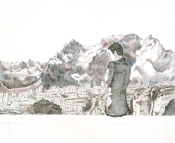 Drawing for the Mitgang Audio album cover