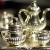 silver tea set - miniature